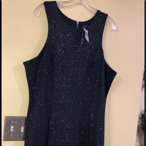 Formal Dress Size 18 Navy Glitter Speechless Gown - Picture 5 of 9
